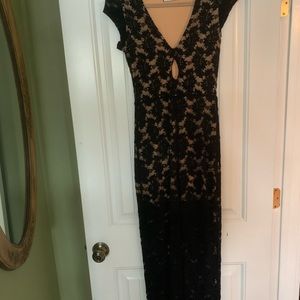 Black lace dress